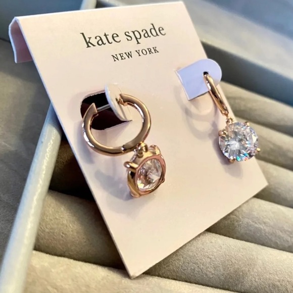 $58 Kate Spade in a flash Huggie hoop rose - Picture 5 of 6